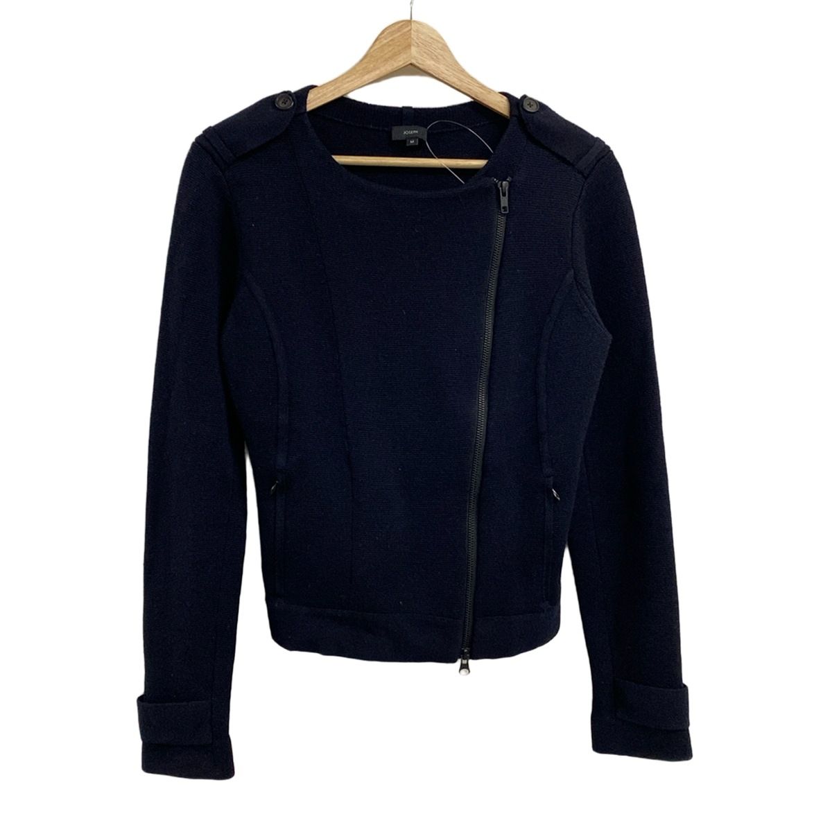 JOSEPH(ジョセフ) ブルゾン サイズM レディース美品 - ダークネイビー  