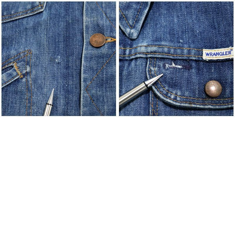 70s USA製 vintage Wrangler 124MJ デニムジャケット メンズ XLサイズ