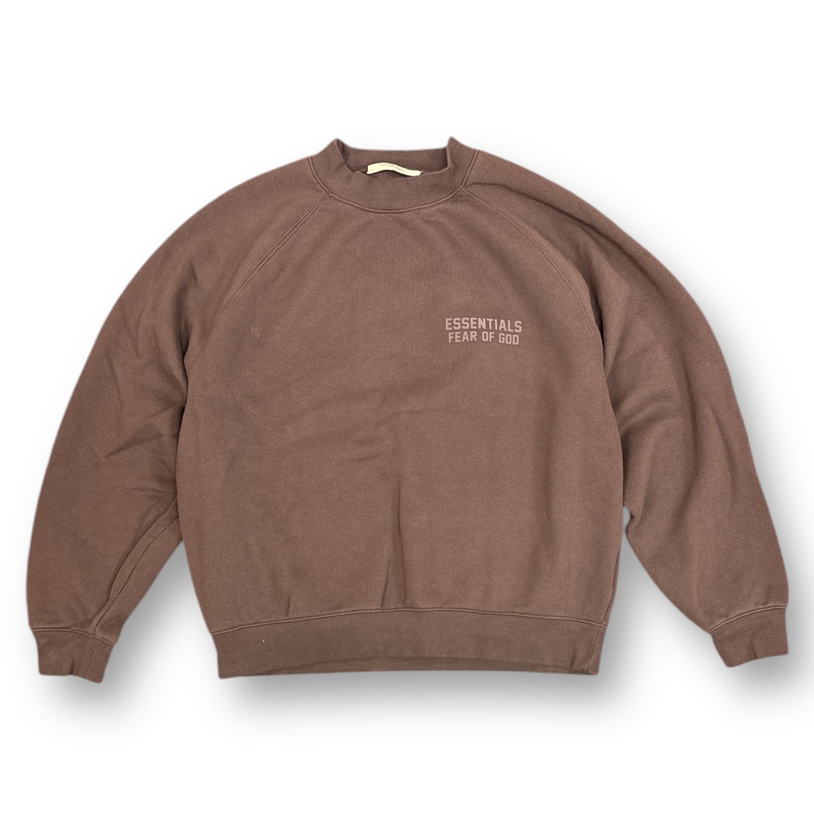 FEAR OF GOD ESSENTIALS ラバーロゴ モックネック スウェット 