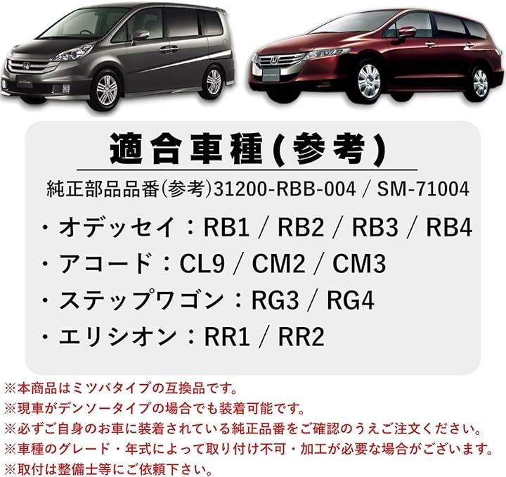 Kanoan 純正互換 セルモーター スターターモーター ホンダ 用 オデッセイ アコード ステップワゴン エリシオン コア返却不要 交換用 メンテナンス パーツ 社外品 FFCRYSTALESIA_COM
