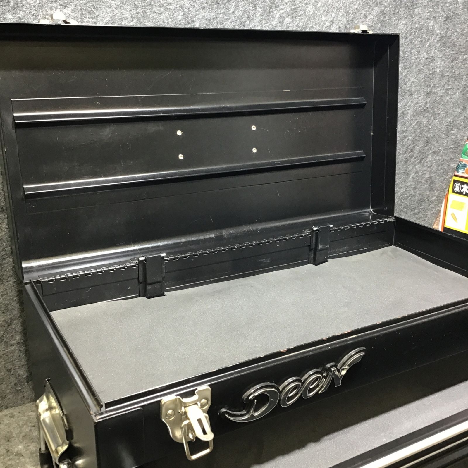 中古】 DEEN 3段 チェストボックス 黒 DNX2103BK ツールチェスト 