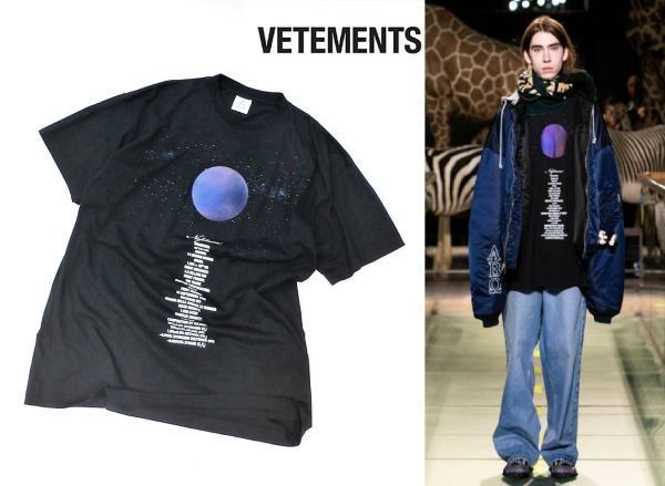 正規品 VETEMENTS UAH20TR901 PLANET NUMBER TEE ヴェトモン