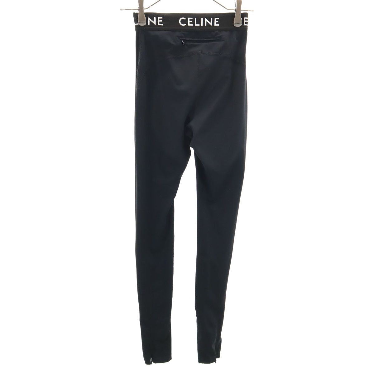 CELINE ブラック レギンス XS CELINE 人気 セリーヌ フランス製 トレーニング タイツ XS ブラック