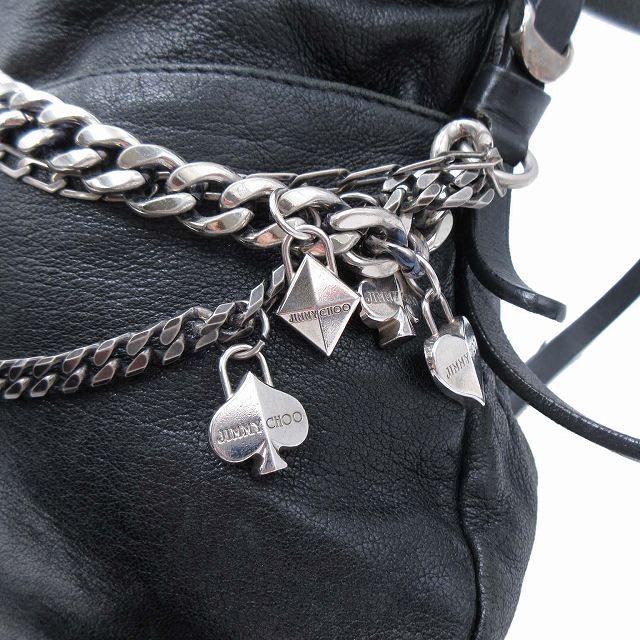 ジミーチュウ JIMMY CHOO BIKER バイカー 3連 チェーン ショルダバッグ