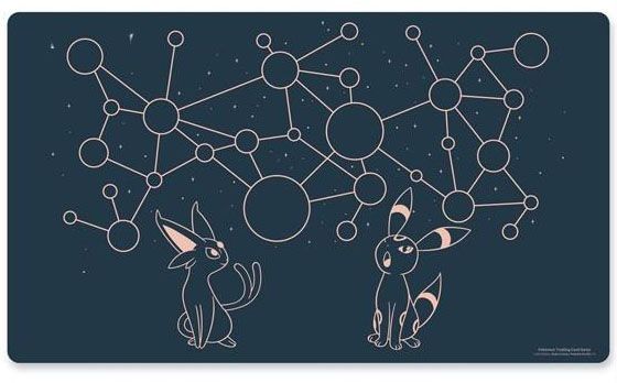 海外ポケモンセンター限定 ポケモンカードゲーム プレイマット エーフィ&ブラッキー 夜空の星座 Espeon & Umbreon Starry  Constellations - メルカリ