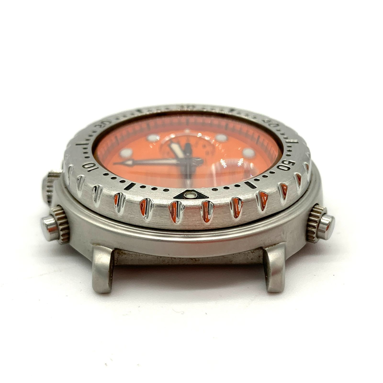 ▽【フェイスのみ】SEIKO/セイコー イタリアン ツナ シルバー×オレンジ 
