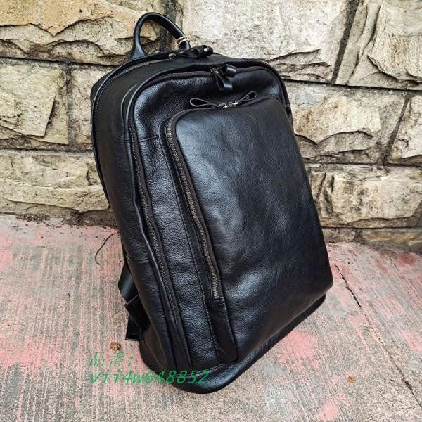 ヌメ革 ビジネスリュック デイバッグ メンズバッグ 旅行 通勤 ビジネスバッグ おしゃれ 職人手作り大容量 出張 vii 4 w 648852