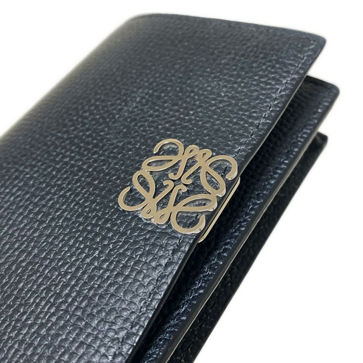 極美品✨LOEWE ロエベ　名刺入れ　ブラック　アナグラム　本革 LOEWE 名刺入れ ブラック 黒 レザー 極美品✨LOEWE ロエベ 名刺入れ