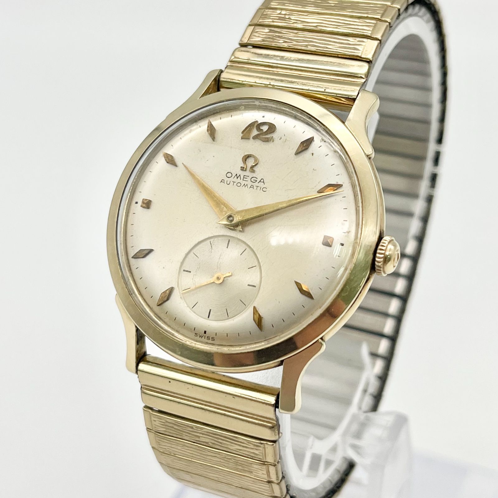 稼働品】OMEGA オメガ cal.344 14K gold filled 17石 スモール 稼働品】OMEGA オメガ cal.344 14K gold filled 17石 スモール