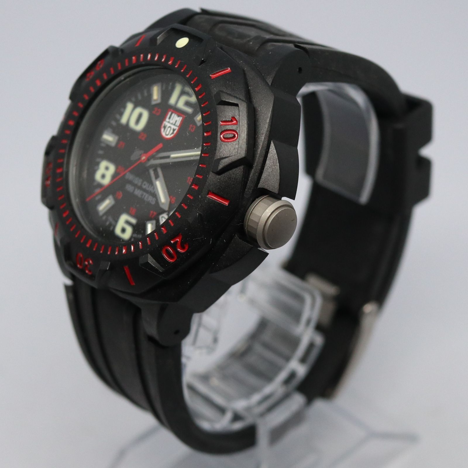 稼働品】LUMINOX ルミノックス SERIES 0200 0215 ブラック レッド クオーツ メンズ 腕時計 カーボン - メルカリ