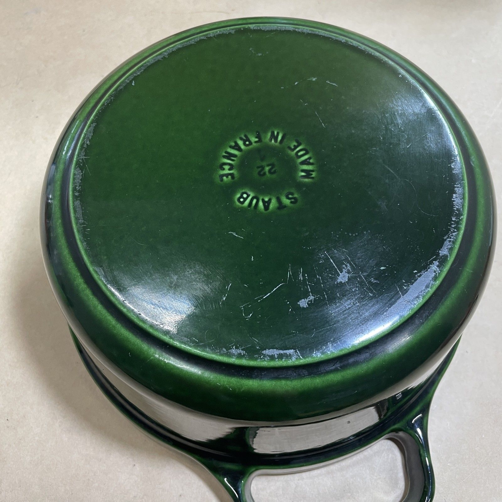 ストウブ　ホットプレート オーバル　バジルグリーン　STAUB Staub（ストウブ） オーバル ホットプレート 23cm バジルグリーン