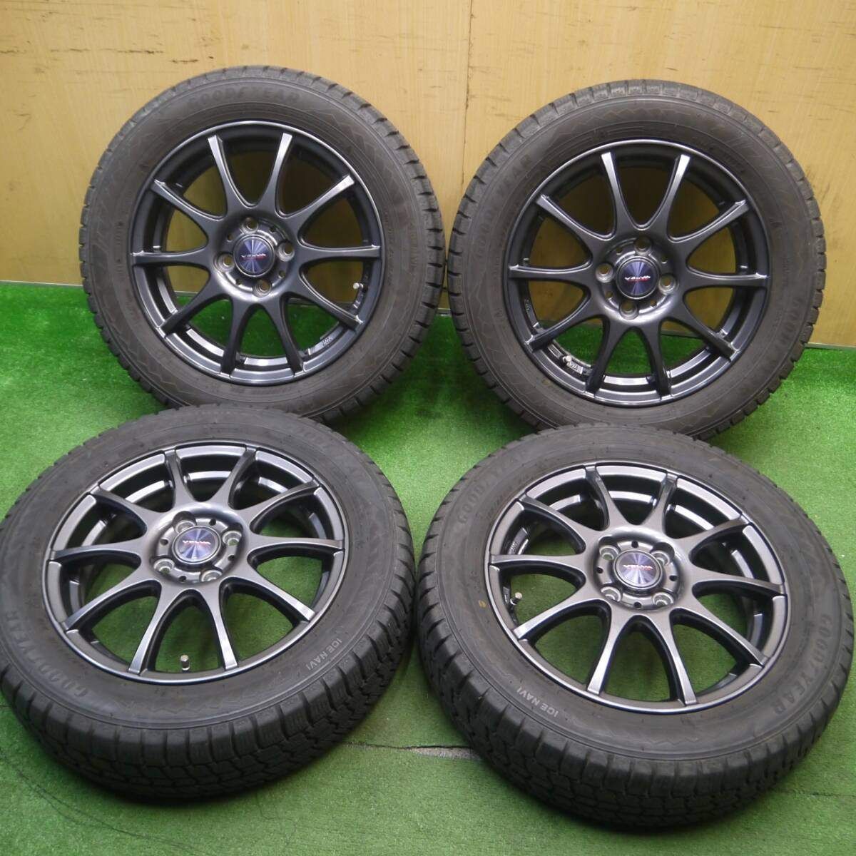 165/65R15 タフトハスラー ソリオ中古スタッドレスタイヤ4本セット
