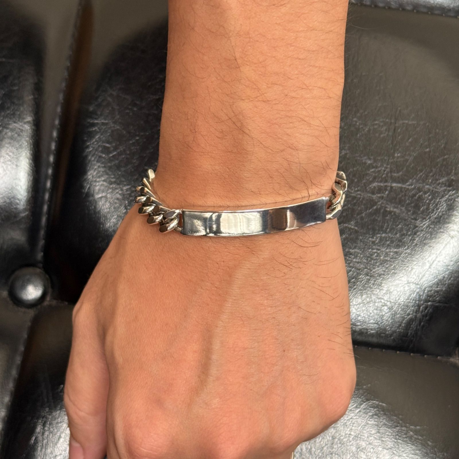 シルバー925製 IDブレスレット