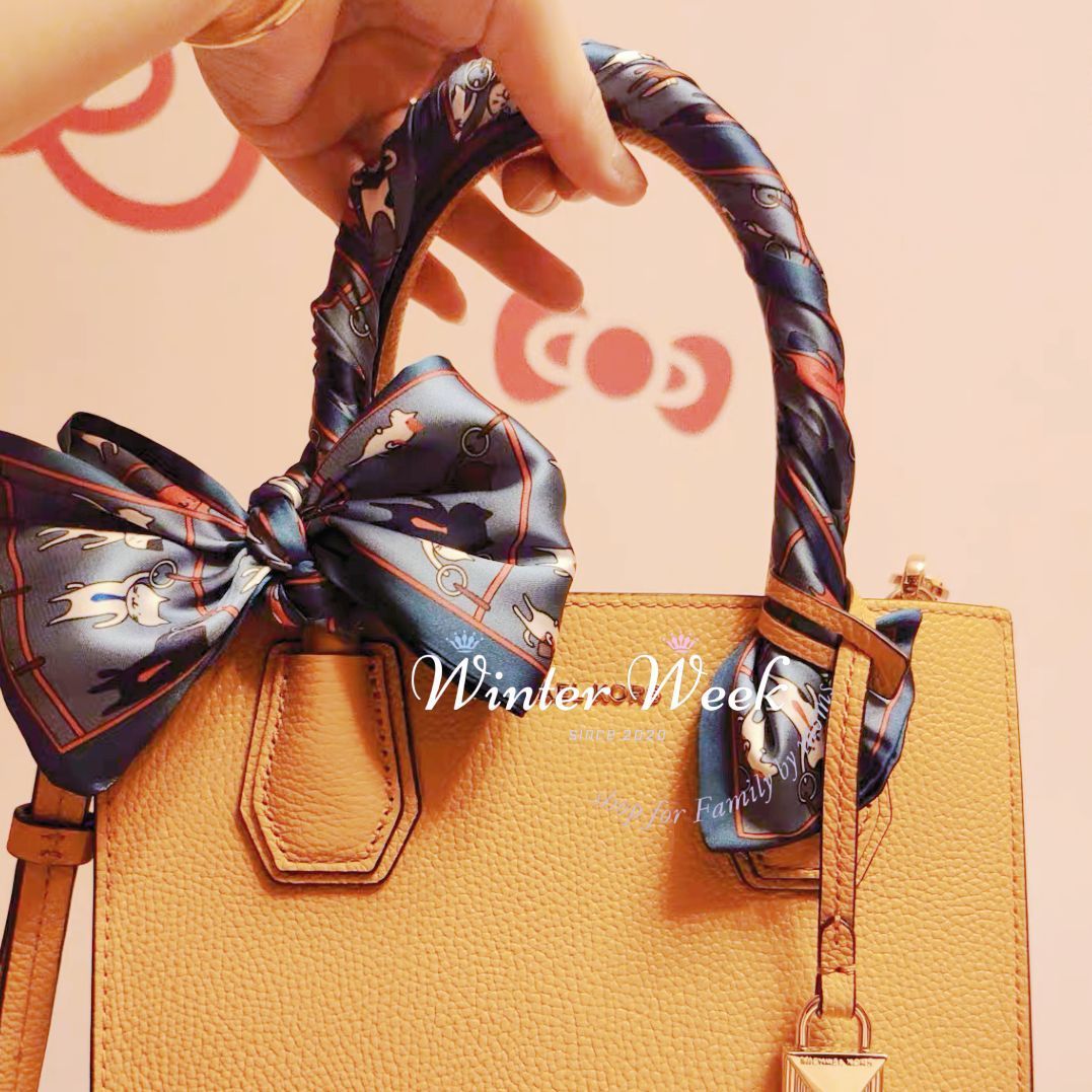 【SALE 】リボンスカーフ　バッグスカーフ　バッグチャーム25枚×2 スカーフorange】バッグスカーフ バッグチャーム リボンスカーフ