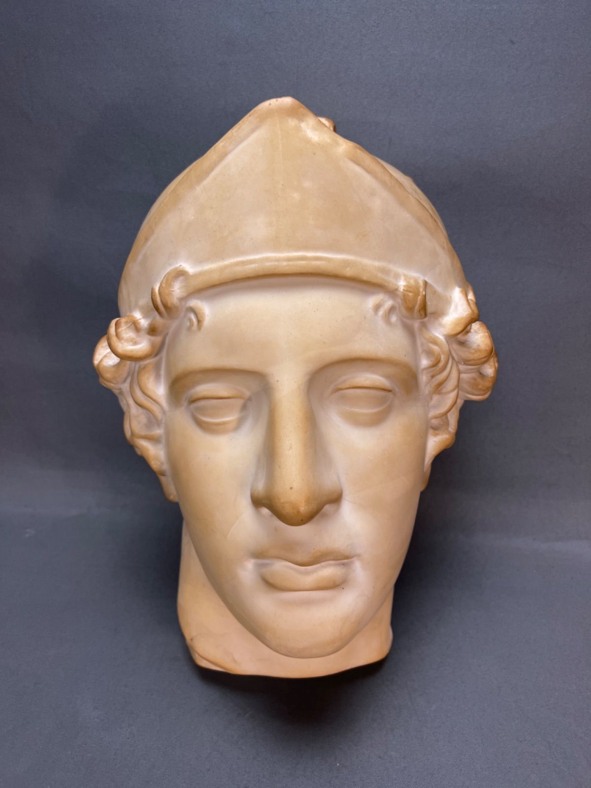 青年マルス 首像 石膏像 デッサン 石川古代彫刻SS 美術 インテリア 置物 石膏像 青年マルス首像 胸像 美術 教材 デッサン オブジェ
