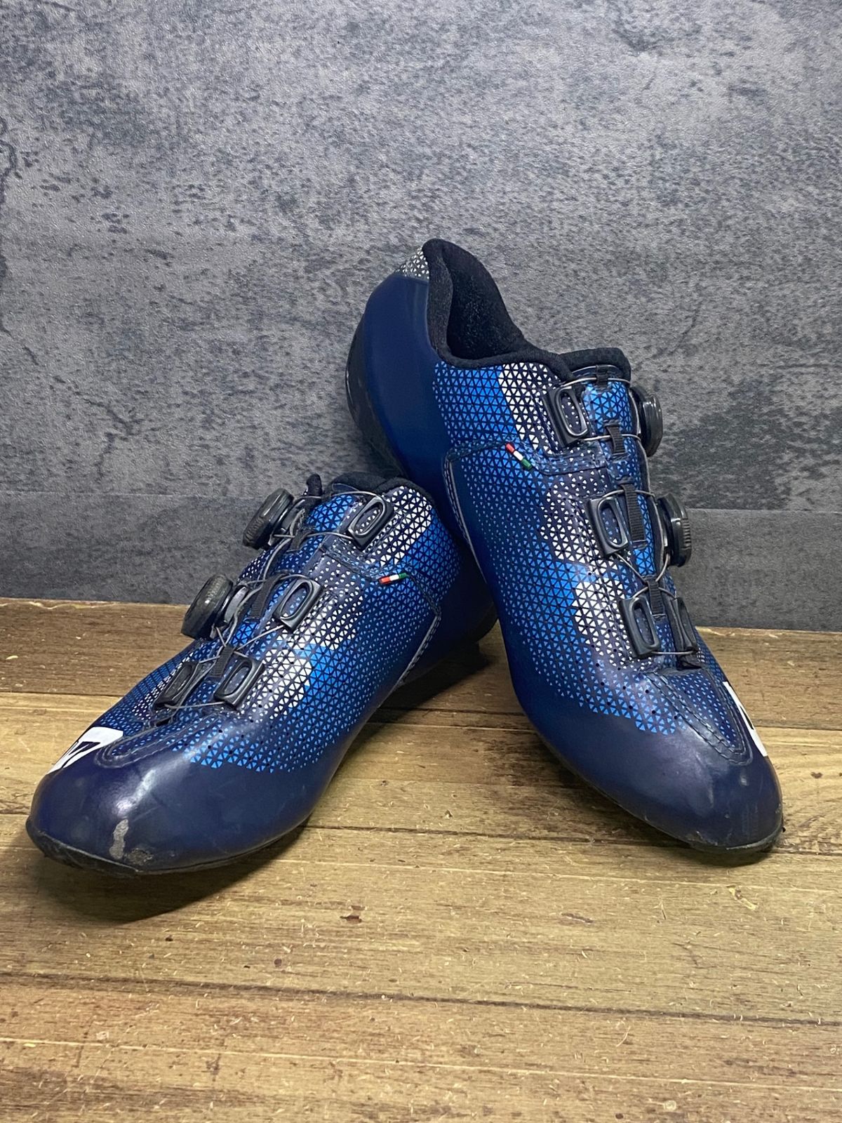 JN367 ガエルネ GAERNE g-chrono carbon BOA ビンディングシューズ 紺 青 EU42 3穴