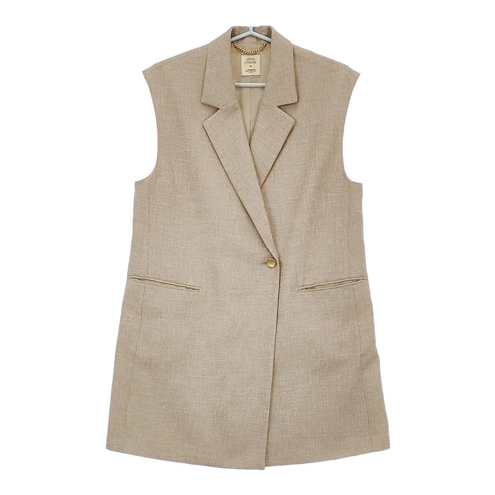 JOURNAL STANDARD L essage リネンライクオックスベスト 定価29700円 24SS ベージュ ジャーナルスタンダードレサージュ 5-0429M♪