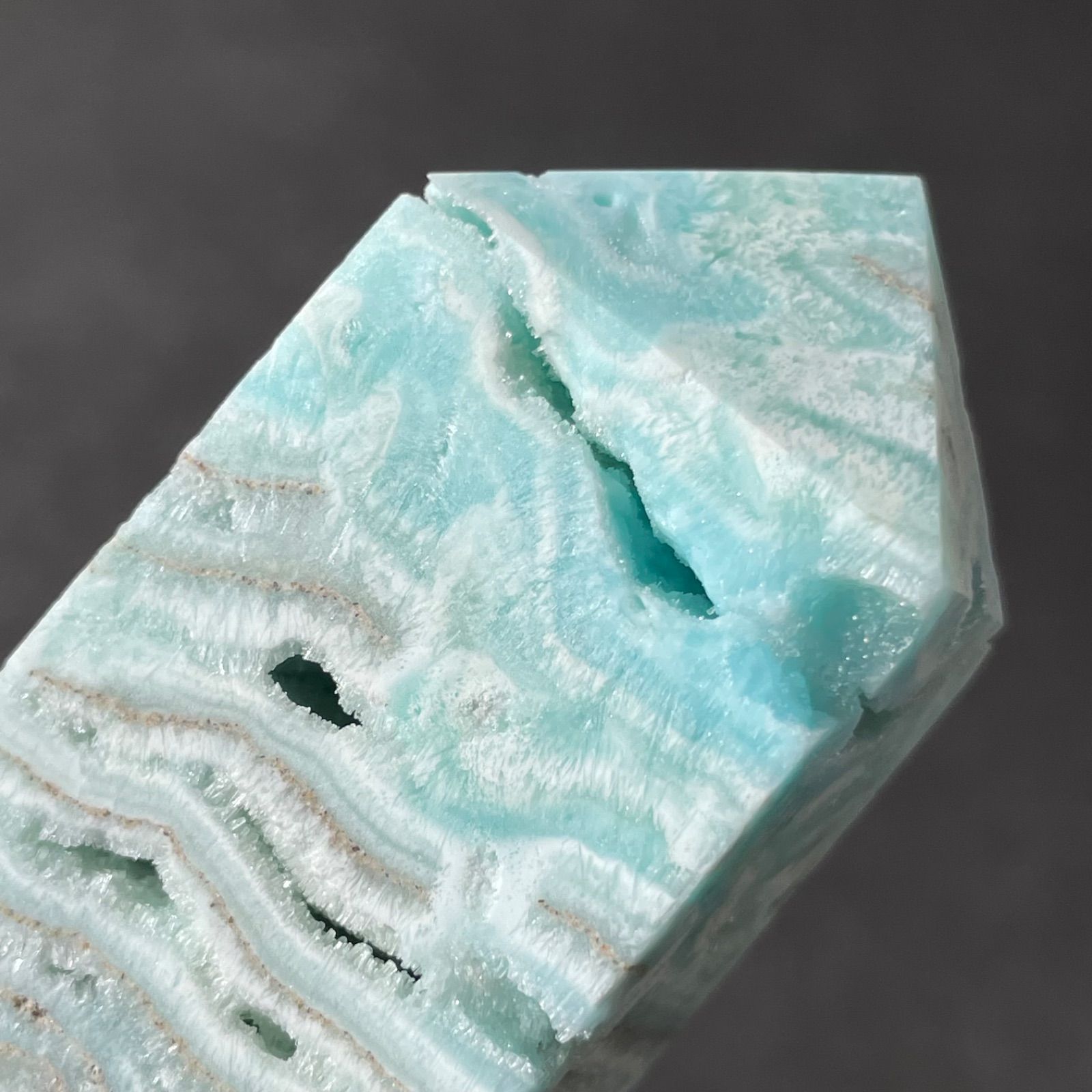 中国産♦︎Blue Aragonite ブルーアラゴナイト|point tower ポイント