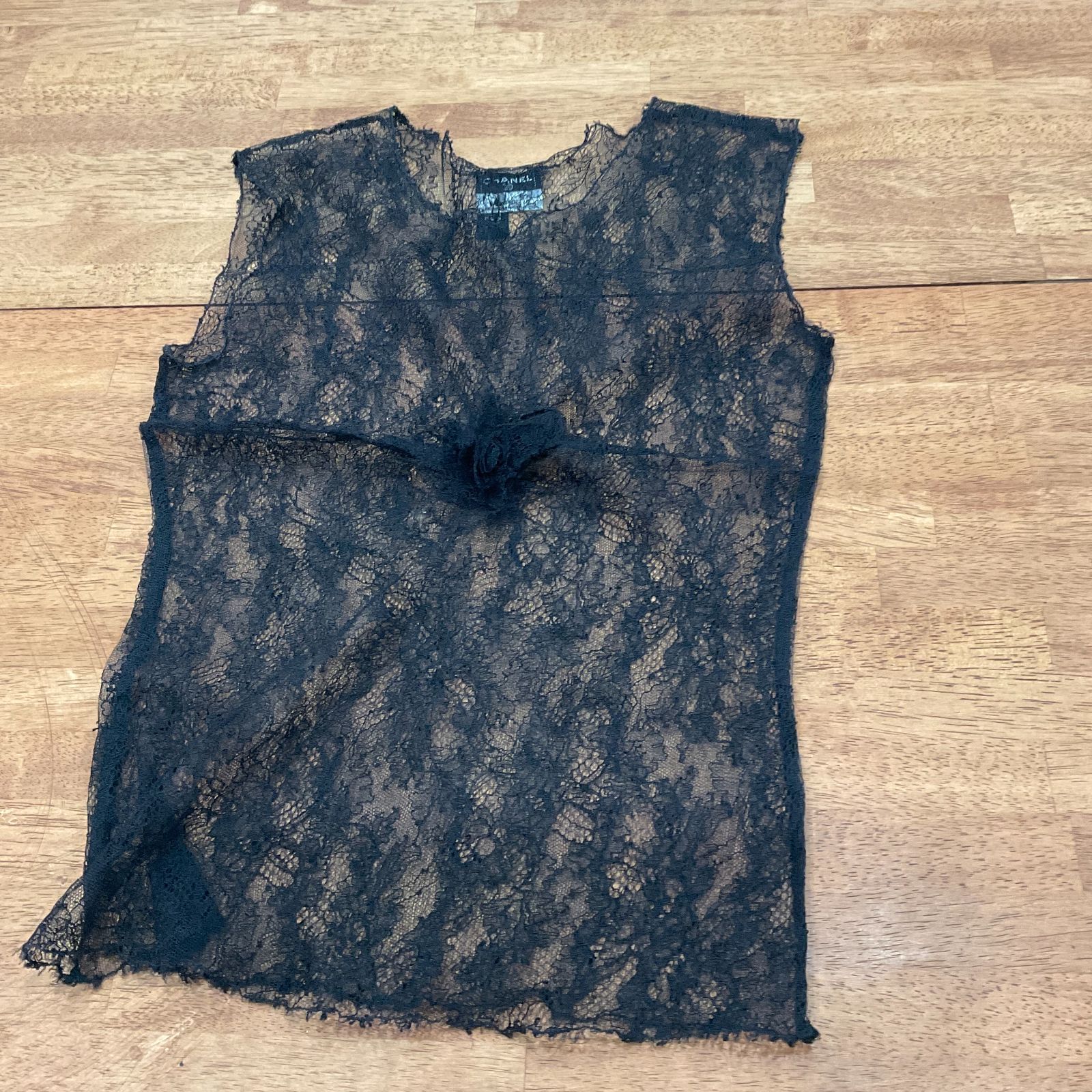  シャネル レーストップス サイズ38 キャミソール トップス