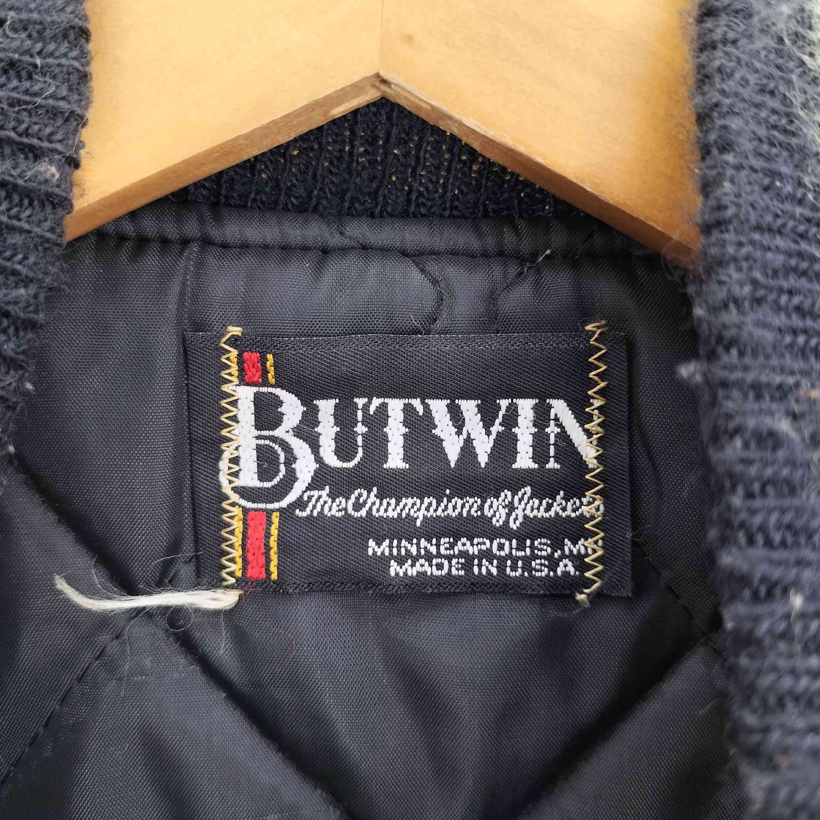 made in USA BUTWIN 80sヴィンテージ スタジャン 袖レザー 60s BUTWIN