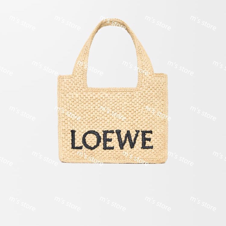 新品 定価以下 LOEWE ロエベ ロエベフォント トート ミニ（ラフィア  