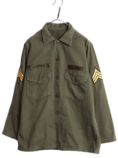 ★１９６０年代＊アメリカ軍＊陸軍＊OG１０７ユティリティシャツ（実物） 楽天市場】60s US ARMY 米軍実物 OG-107 コットン サテン