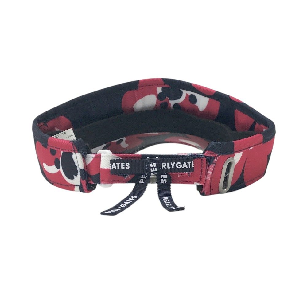 PEARLY GATES パーリーゲイツ サンバイザー 花柄 ネイビー系 FR