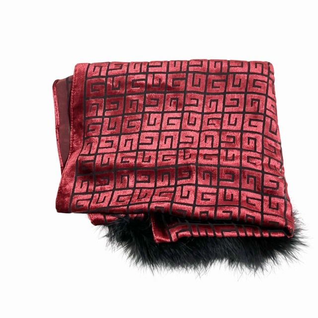 GIVENCHY マフラー 【レッド】 ジバンシィ GIVENCHY マフラー スカーフ ストール ロゴ 総柄 赤