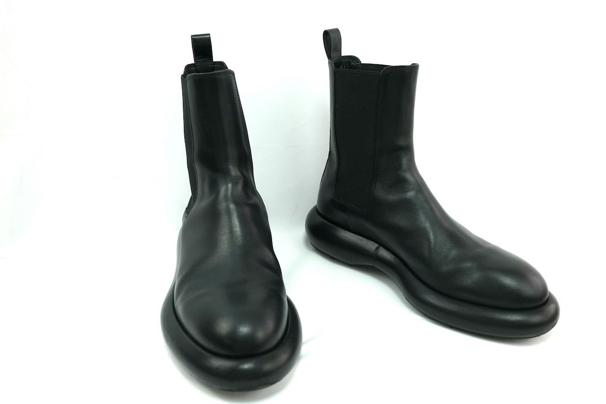 JIL SANDER CHELSEA BOOT ジルサンダー チェルシーブーツ メンズ カーフレザー サイドゴアブーツ ブラック