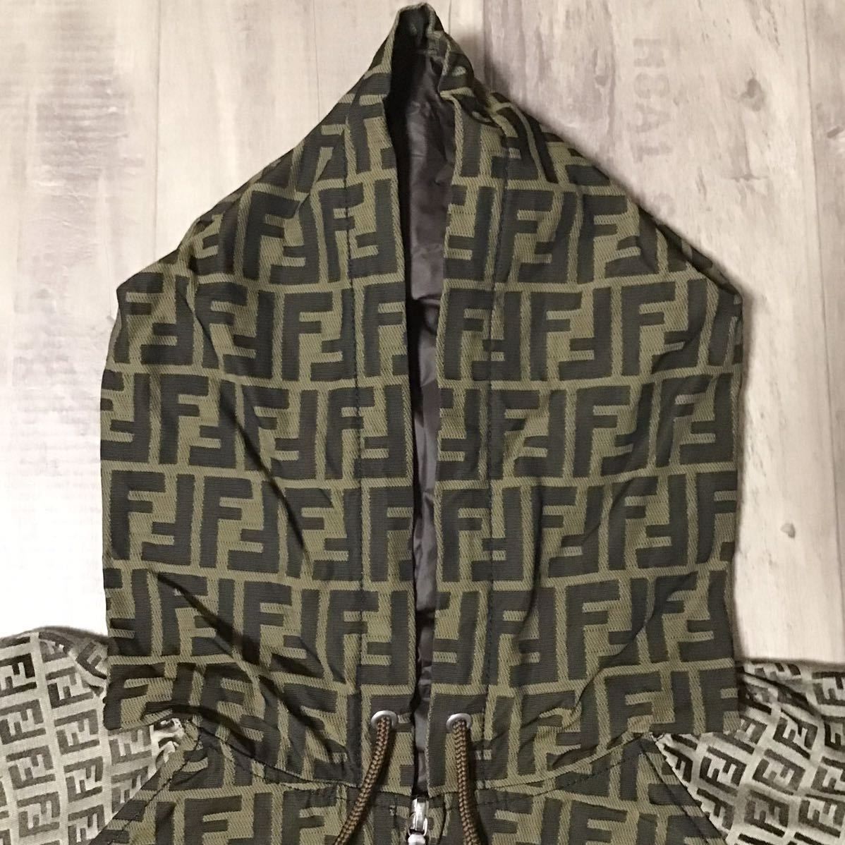 ☆非売品☆ FENDI × BAPE ZIP HOODIE Lサイズ a bathing ape エイプ ベイプ ズッカ柄 パーカー フェンディ  NIGO KANYE 着用モデル - メルカリ