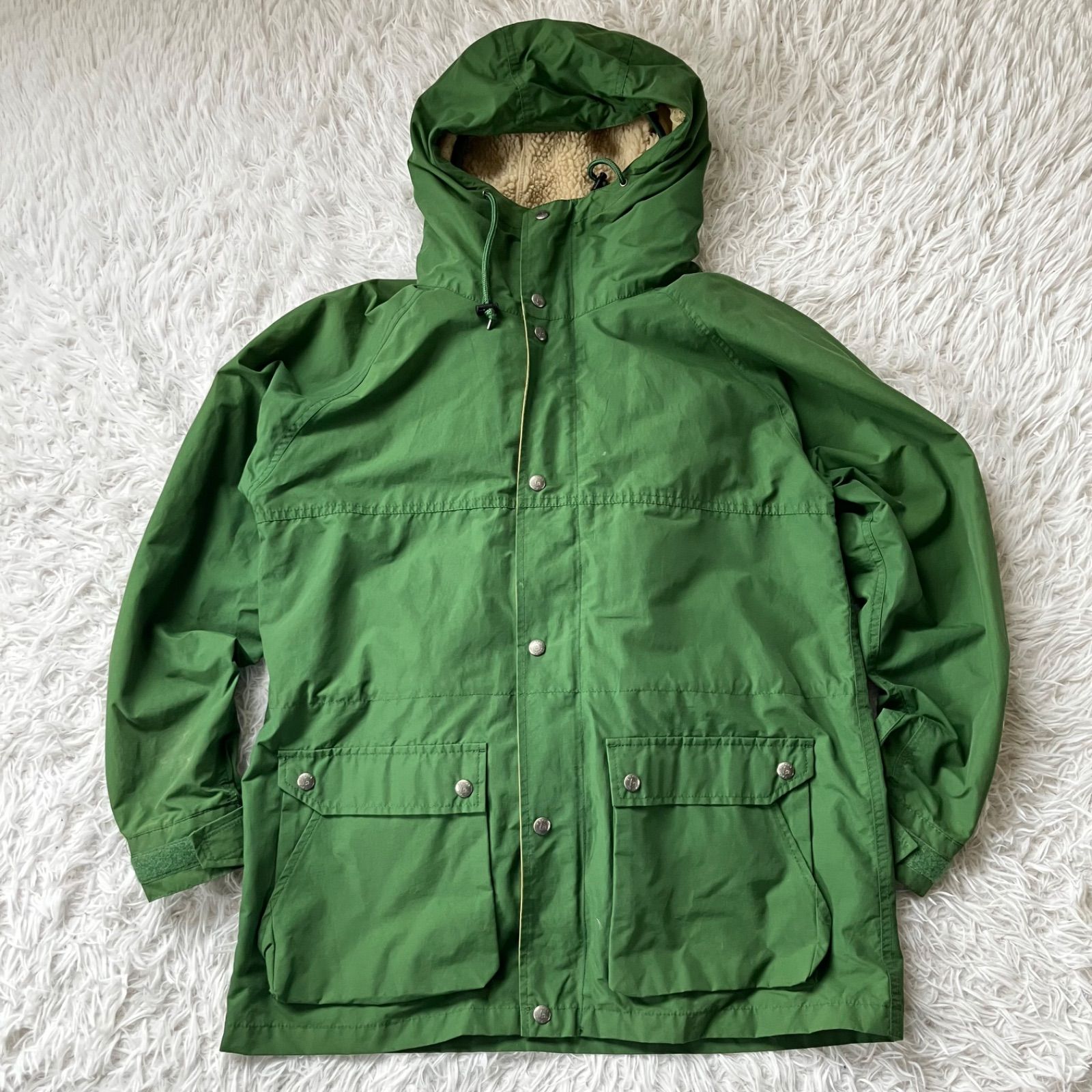状態良 SIERRA DESIGNS マウンテンパーカー シエラデザイン ライナーあり 古着 グリーン 1607
