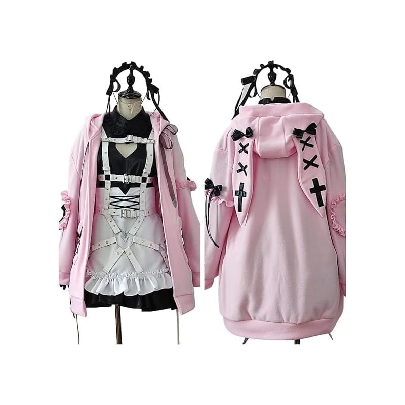 在庫 COSSA ウィッグ付き にじさんじ 魔界ノりりむ コスプレ VTuber いいむ ハロウィン 地雷 サキュバス cosplay コスチューム アニメ 学園祭 文化祭 仮装 演出服 XL 0