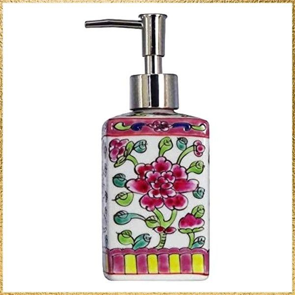 彡 でお届け 彡 プラナカン ソープディスペンサー容器 角形 ホワイト