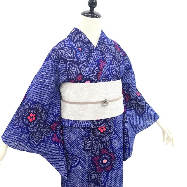 新古品】 夏物 本場有松鳴海絞り 浴衣 未使用 有松 ゆかた 絞り