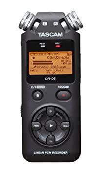 非常に良い TASCAM リニアPCM|ICレコーダー 24bit|96kHz対応 無指向性ステレオマイク搭載 ブラック DR-05 VERSION2