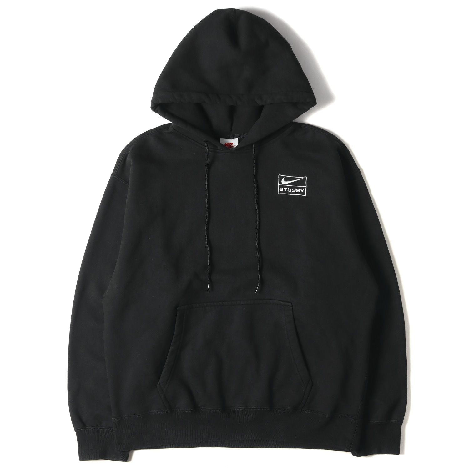 STUSSY ステューシー NIKE コラボ ロゴ刺繍 プルオーバー ヘビー 
