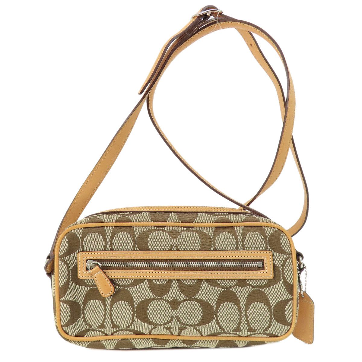 コーチ COACH ポシェット ショルダーバッグ キャンバス レザー 