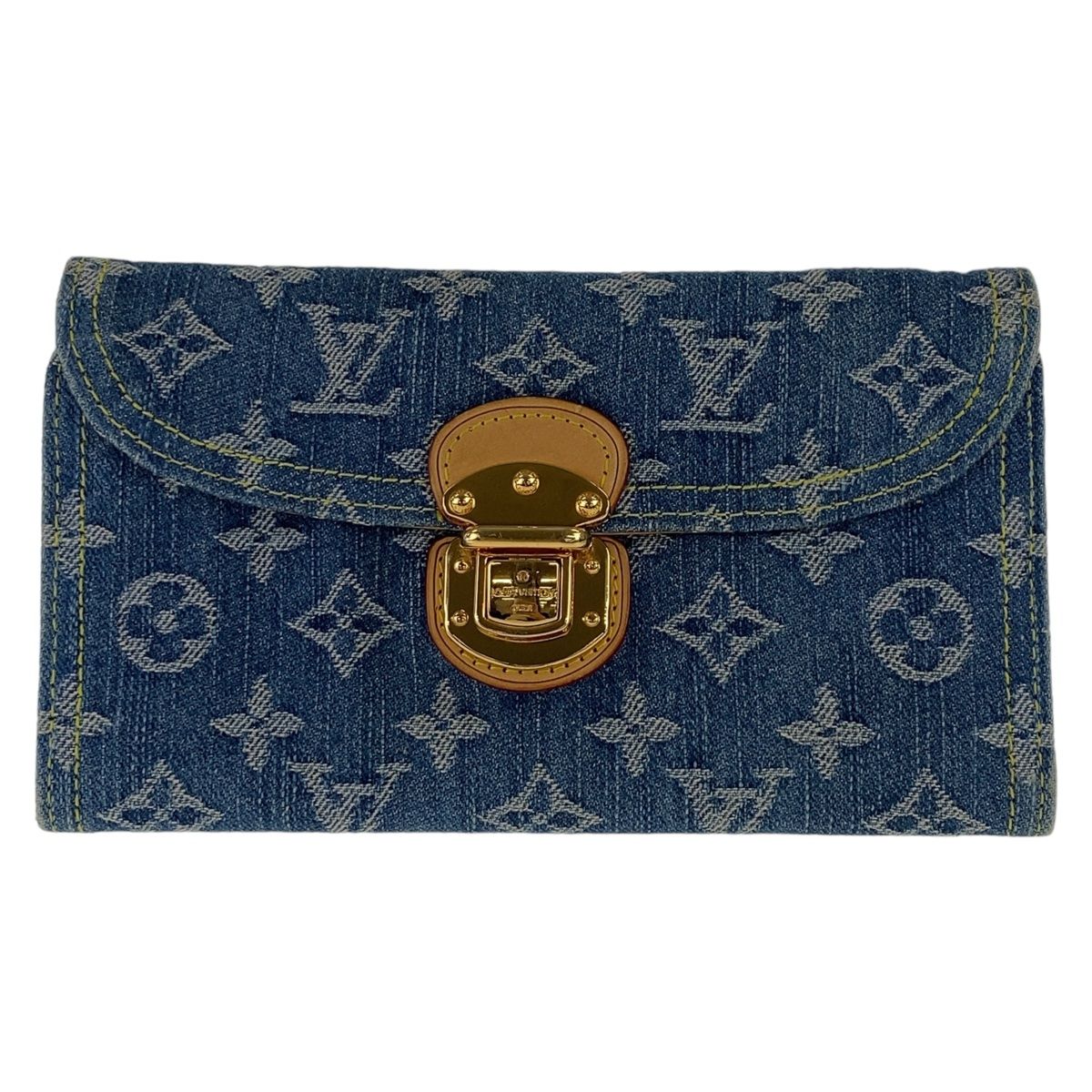 極美品】ルイヴィトン 長財布 モノグラムデニム アメリア 程遠い 