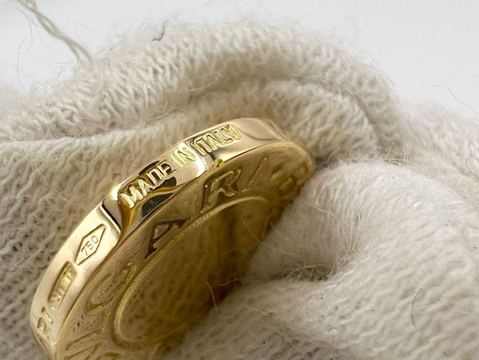正規品 ブルガリ ゴールド チャームのみに変更 BVLGARI ブルガリ ブルガリブルガリ チャーム トップ 750 K18 イエロー