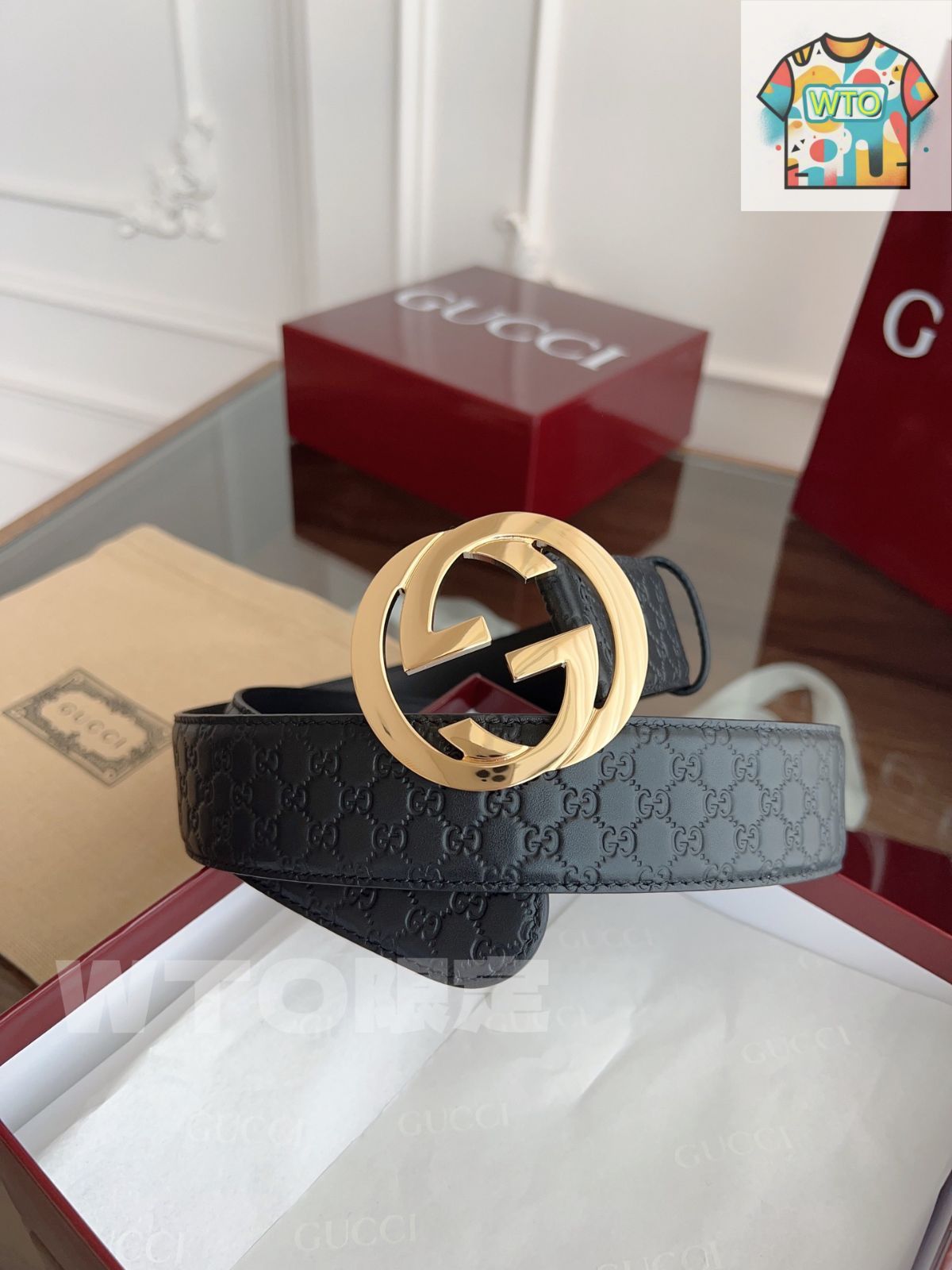 今日WTO】Gucci PVC Surface ハイクオリティベルト-JA95 - メルカリ