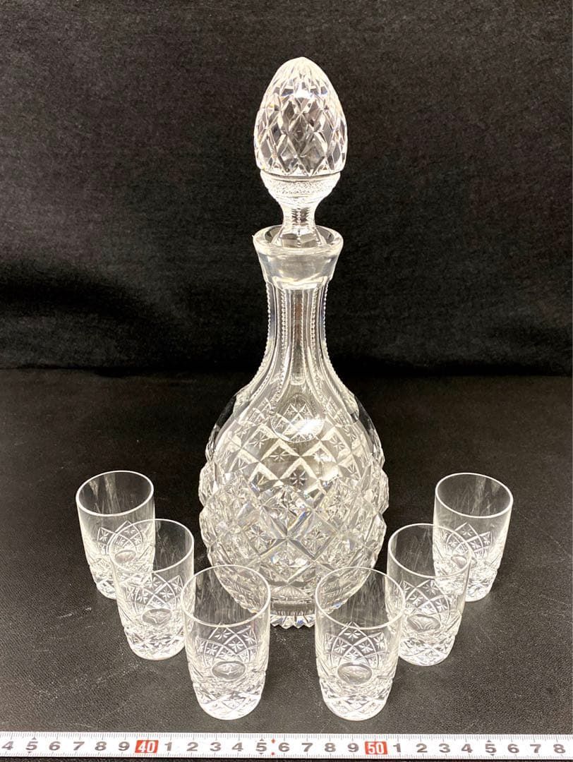 切子リキュールセット7点 高さ27 6㎝ 東Y6-0530 トヒチ