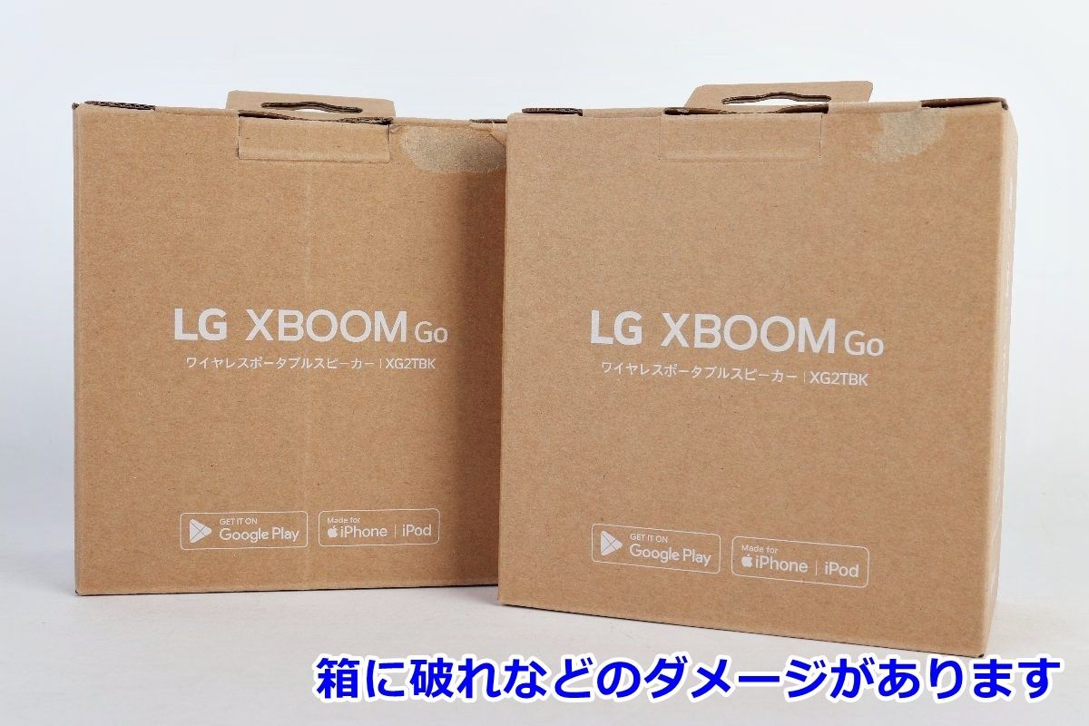 LG XBOOM Go Bluetooth 5.3 ポータブルスピーカー 2個セット XG2TBK