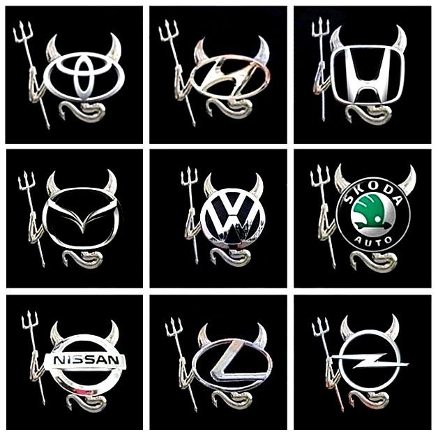 ブラック デビル 悪魔 ステッカー シール エンブレム - メルカリ