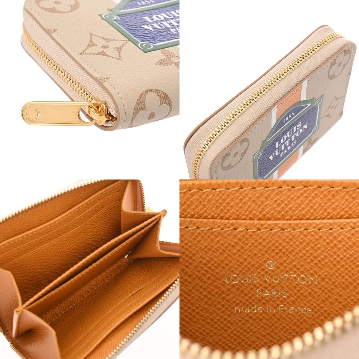 新同 ルイヴィトン モノパナム ジッピーコインパース ベージュ M82691  