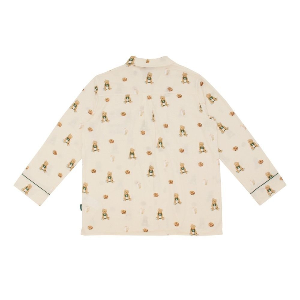 gelato pique STARBUCKS ベア柄カットソーシャツ アイボリー コラボレーション ジェラートピケ スターバックス ジェラピケ