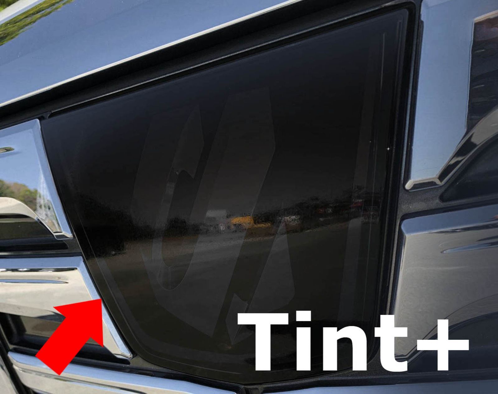 Tint+アルファード 30前期エンブレム スモークフィルム(ブラック