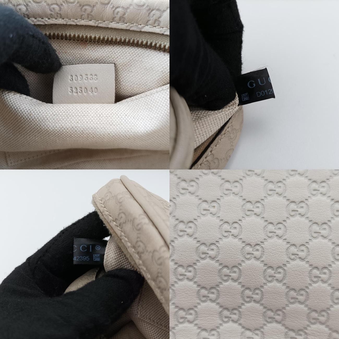 グッチGucciマイクログッチシマホワイトレザー309538D012942395