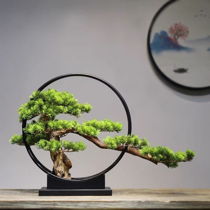 松飾り 常緑樹 人工植物盆栽 人工樹木 人工観葉植物 フェイクグリーン 