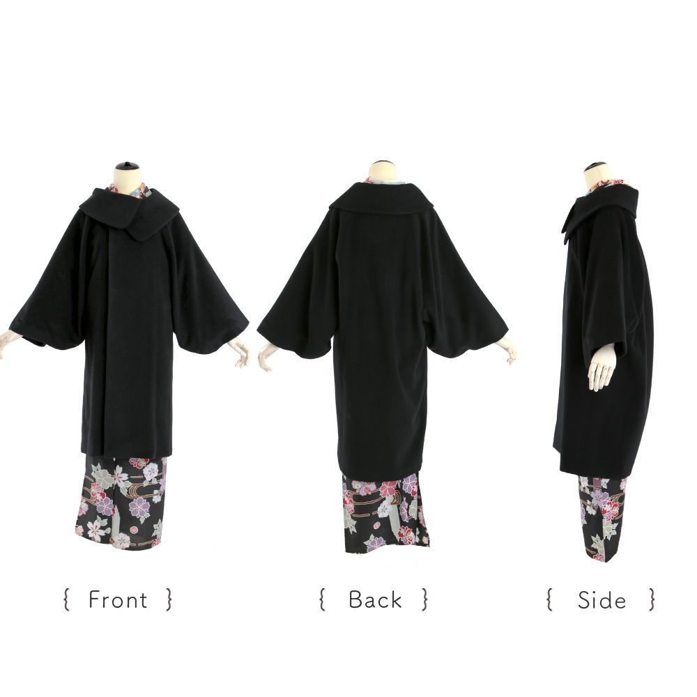  再入荷 着物コート コート アウター 和装コート 冬 ロール衿 カシミヤ混 防寒 礼装 おしゃれ レディース 大人 全 WA C R 1 2 3 4 羽織 着物 浴衣