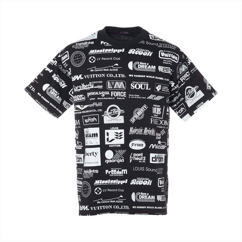 LOUIS VUITTON ルイ ヴィトン 半袖Ｔシャツ 19 マルチ ロゴ プリント コットン M